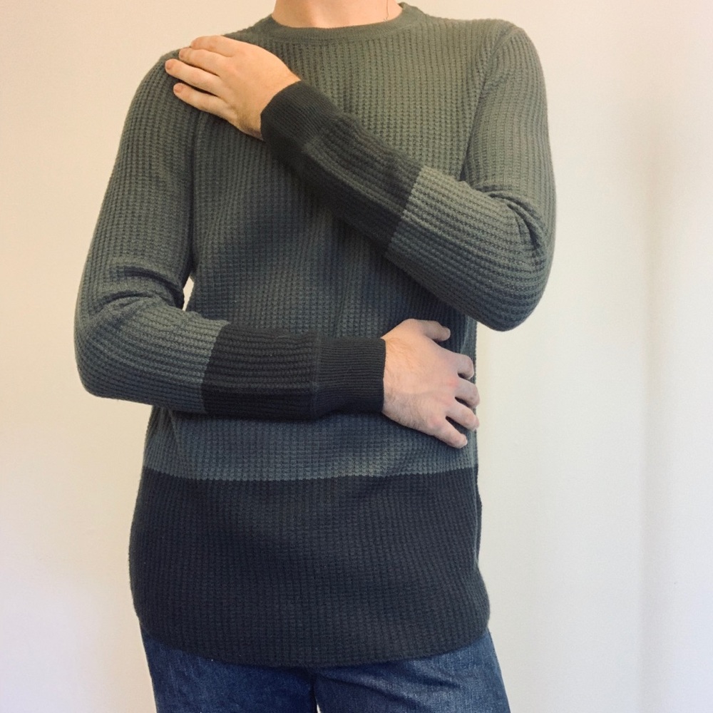 Waffle Weave Two-Toned Thermal Shirt